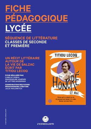 Honoré et moi - Fiche pédagogique