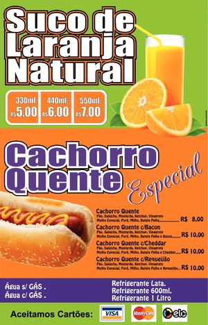 Cardapio Batata Recheada