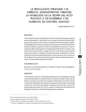 Articulo Origen Del Derecho Administrativo
