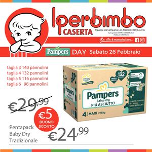Pampers Day Sabato 26 Febbraio