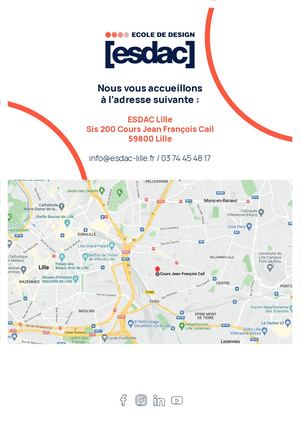 Plan d'accès ESDAC Lille