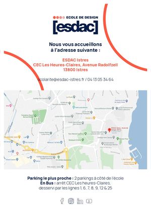 Plan d'accès ESDAC Istres