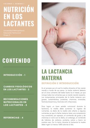 Boletín Nutrición En Los Lactantes Grupo 3