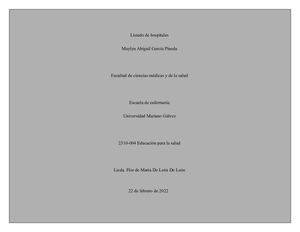 Listado De Hospitales Word No 1