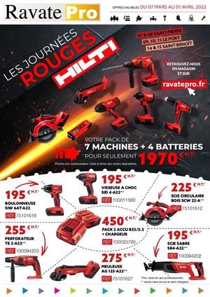 Les Journées Rouges HILTI | MARS 2022