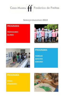 Programa Anual Serviços Educativos