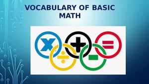Vocabulary Of Basic Math