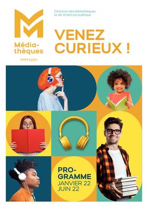 Programme des médiathèques de Niort Agglo - janvier à juin 2022
