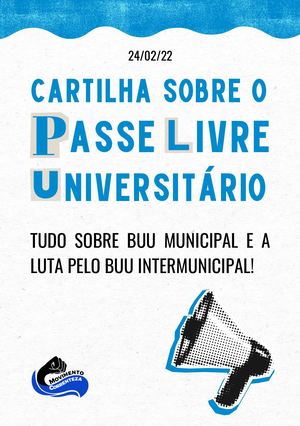 Cartilha sobre o Passe Livre Universitário