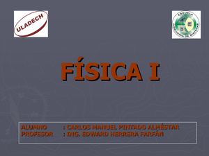 Fisica I Cinematica