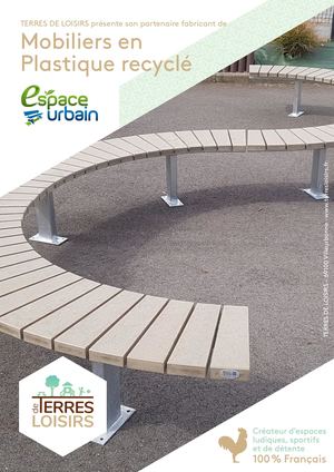 Catalogue Mobiliers Plastique recyclé ESPACE URBAIN par TERRES DE LOISIRS