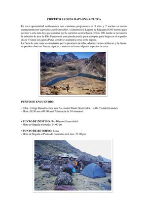 Circuito Laguna Rapagna Pdf Itinerario