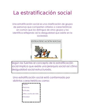 La Estratificación Social