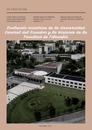 Revista Evolución de la Universidad Central del Ecuador