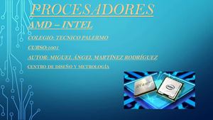 Procesadores Amd Intel