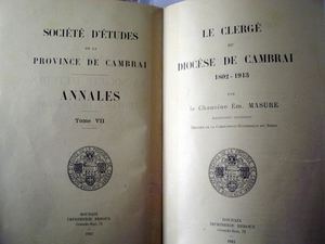Clergé Du Diocèse De Cambrai De 1802 à 1913