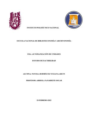 Estudio De Factibilidad