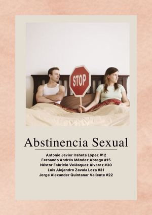 Abstinencia Sexual