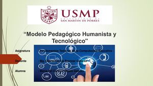 Modelo Pedagógico Humanista Y Tecnológico