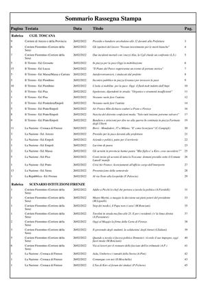 Firenze rassegna stampa 26.02.2022