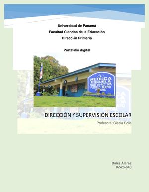 Portafolio Digital "Direccióny Supervisión Escolar "