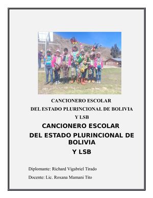 Himno Del Estado Plurinacional De