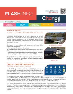 Flash info mars 2022