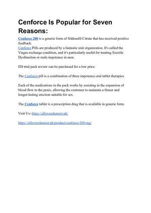 SEVEN REASON CENFORCE