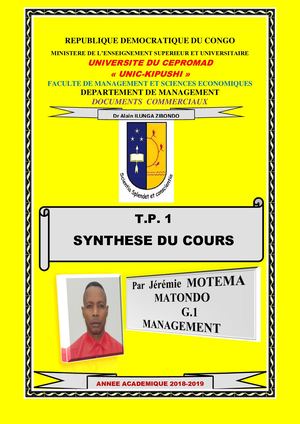 TP 1 DOCOM SYNTHESE DU COURS