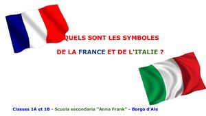 Les symboles de la France et de l'Italie