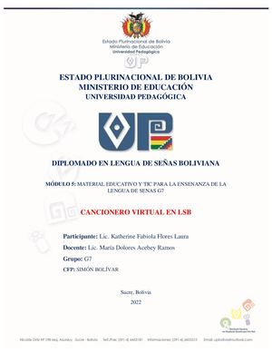 Katherine Fabiola Flores Laura Trabajo Final Up Diplomado Lsb