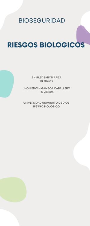 RIESGO BIOLOGICO CARTILLA