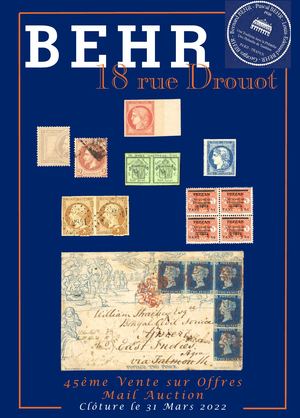 VSO45 BEHR PHILATELIE - 31 MARS 2022