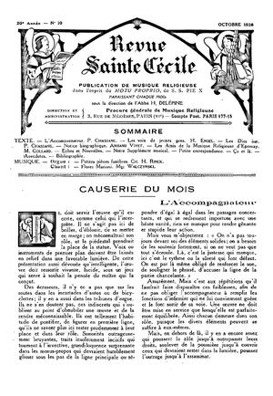Revue Musicale Sainte Cécile 1928-4