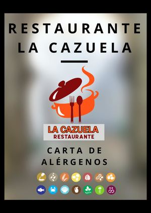 CARTA ALÉRGENOS LA CAZUELA