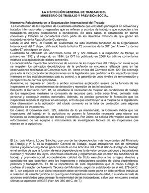 Inspección De Trabajo