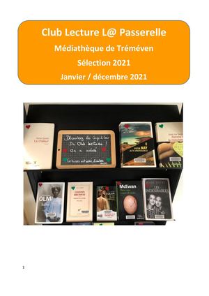 Séletion Club lecture 2021