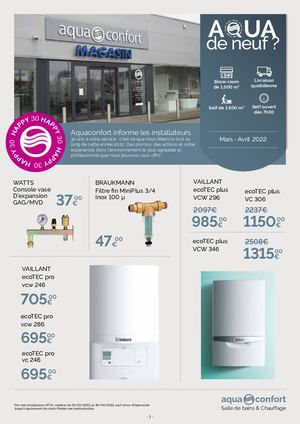 Aqua De Neuf Mars Avril 2022