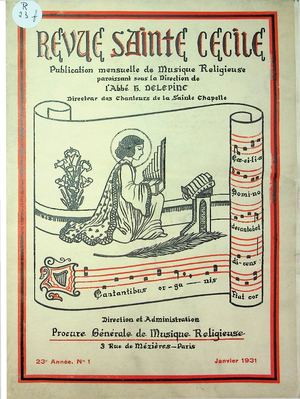 Revue Musicale Sainte Cécile 1931-1