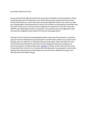 ALB FOREX ile FOREX NEDİR?