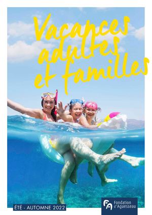 Séjours Adultes Et Familles - Été 2022 - Aguesseau - VFPADEA22