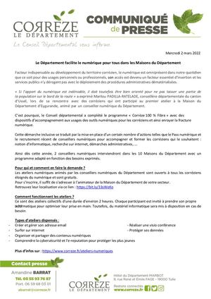 Le Département facilite le numérique pour tous