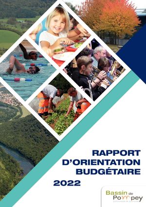 Rapport d'Orientation Budgétaire du Bassin de Pompey 2022