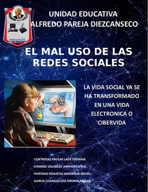 REVISTA DIGITAL SOBRE EL MAL USO DE LAS REDES SOCIALES