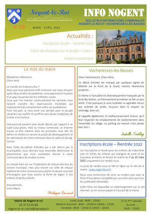 Info Nogent N°19 - Mars Avril
