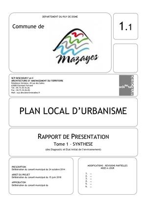 Mazayes PLU1 1synthese Appro Jan2019