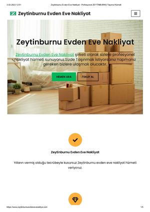 Zeytinburnu Evden Eve Nakliyat - Profesyonel ZEYTİNBURNU Taşıma Hizmeti
