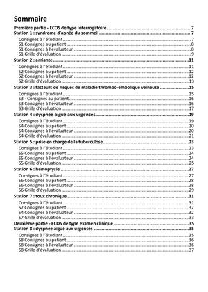 DOSSIERS ECOS PNEUMOLOGIE