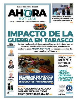 JUEVES 3 DE MARZO DE 2022