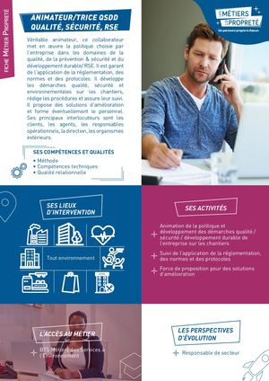 Animateur QSDD Qualite Securite RSE